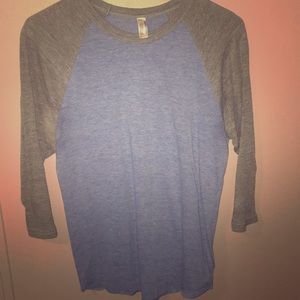 American Apparel baseball t-shirt